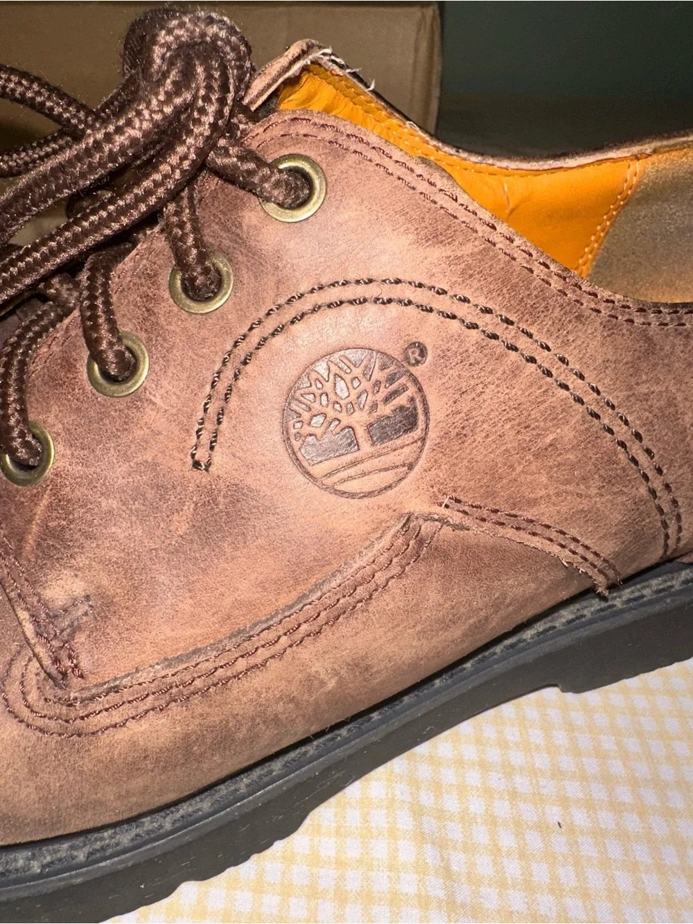 Timberland Men's Brown Leather Lace-Up Derby Shoes